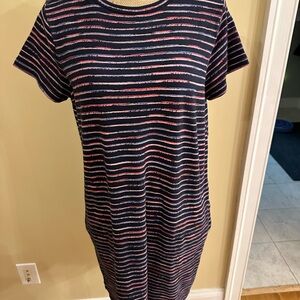 Navy multicolor dress